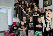 Attached family photo